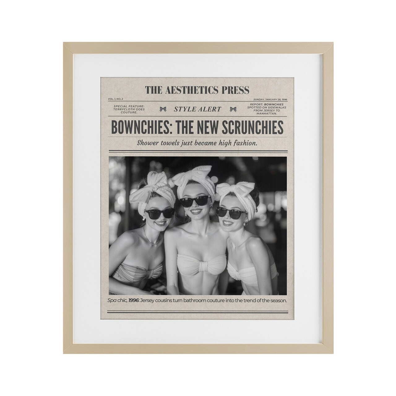 Stupell Industries The Aesthetics Press Magazine Framed Print Under Glass, design by A Barefoot Stylist